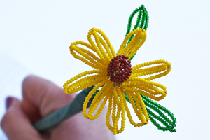 Beaded Flower Daisy Pen Topper